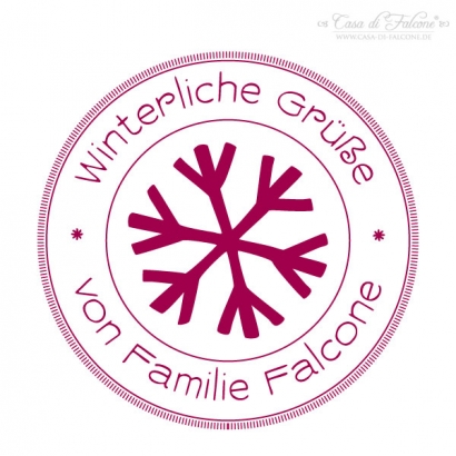 Weihnachtsstempel Schneeflocke I