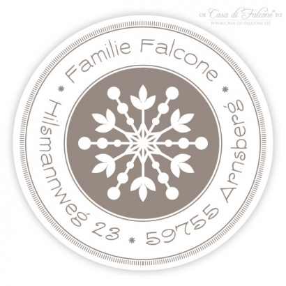 Aufkleber Schneeflocke II