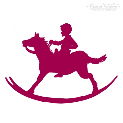 Maxi Motivstempel Schaukelpferd