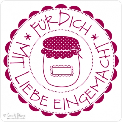 Motivstempel Mit Liebe eingemacht