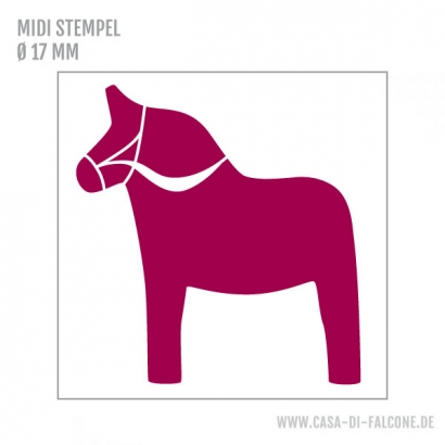 MIDI Motivstempel Dala Pferd