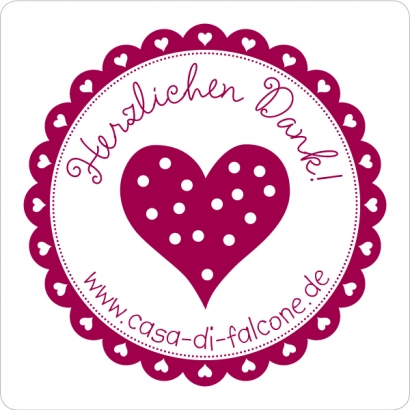 Dankestempel Herzlich