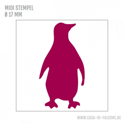 MIDI Motivstempel Pinguin