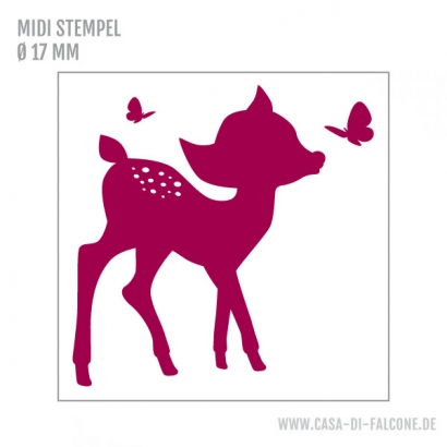MIDI Motivstempel Reh