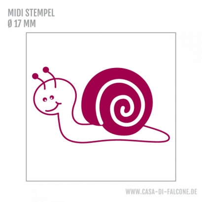 MIDI Motivstempel Schnecke