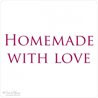 Textstempel Homemade with Love