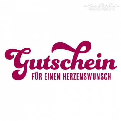 Textstempel Gutschein