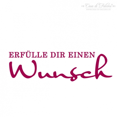 Textstempel Erflle Dir einen Wunsch