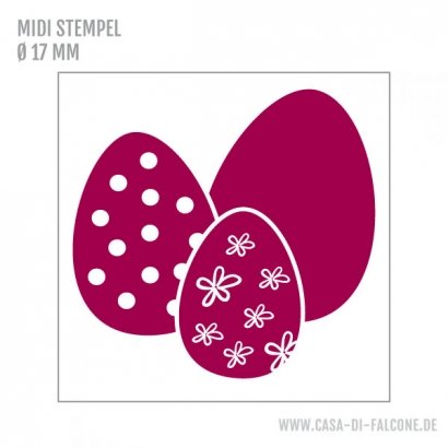 MIDI Motivstempel Ostereier Trio