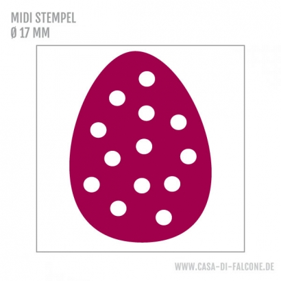 MIDI Motivstempel Ostereier gepunktet