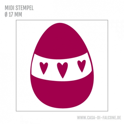 MIDI Motivstempel Ostereier Herzen
