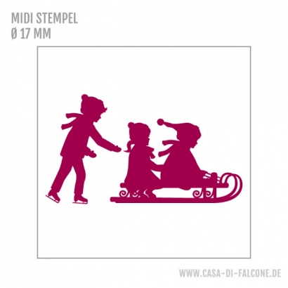 MIDI Motivstempel Winterkinder