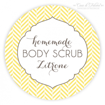 Aufkleber Body Scrub