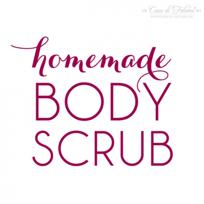 Textstempel Body Scrub