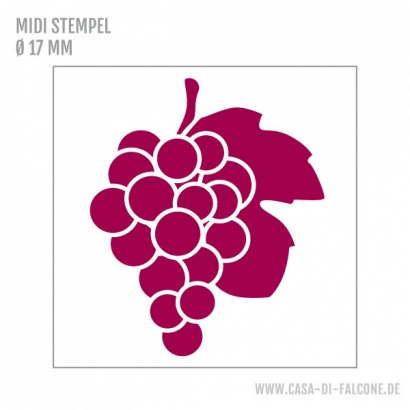 MIDI Motivstempel Weintraube