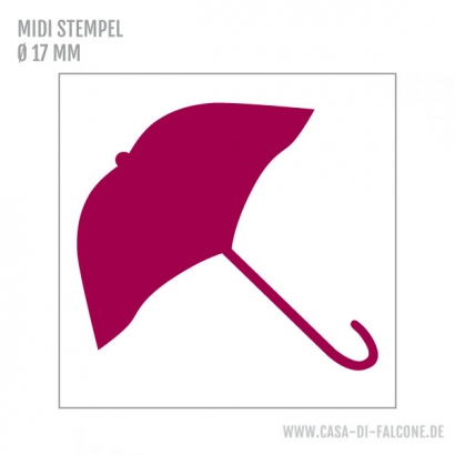 MIDI Motivstempel Regenschirm