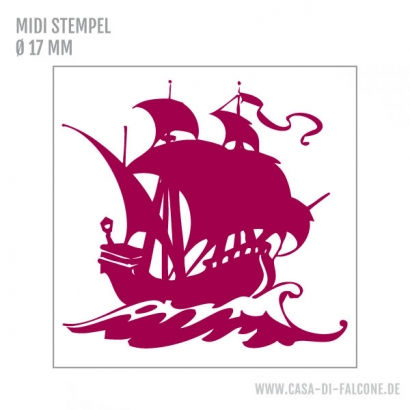 MIDI Motivstempel Piratenschiff
