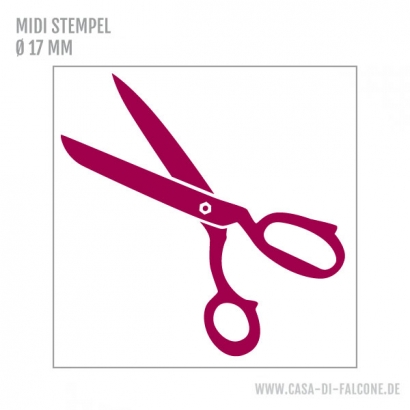 MIDI Motivstempel Schere