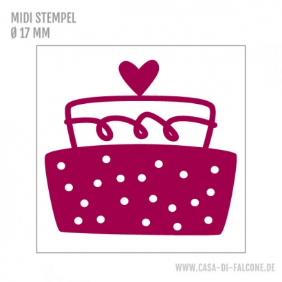 MIDI Motivstempel Torte