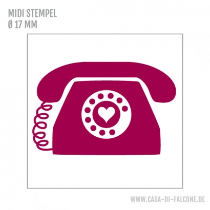 MIDI Motivstempel Telefon
