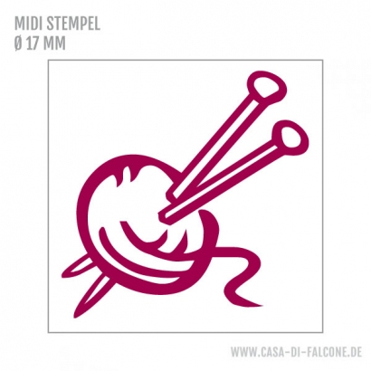 MIDI Motivstempel Wollknuel