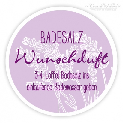 Aufkleber Badesalz I