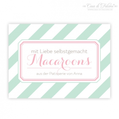 Aufkleber fr Marmeladen & Eingemachtes Macaroons