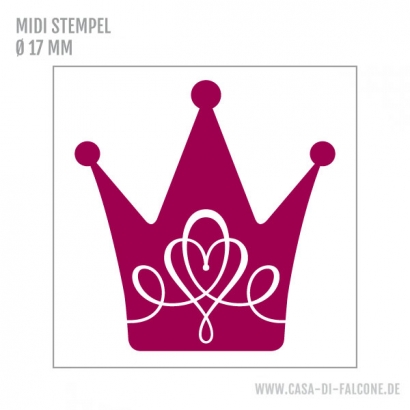 MIDI Motivstempel Prinzessin Krone