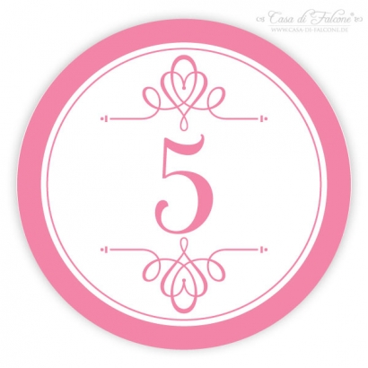 Aufkleber Prinzessin Zahl