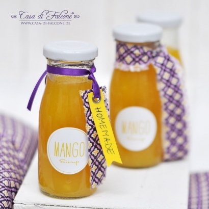 Motivaufkleber simple Mangosirup