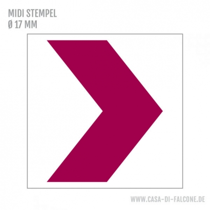 MIDI Motivstempel Pfeil