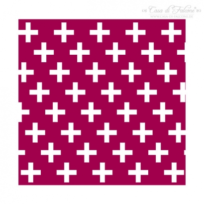 Musterstempel Kreuz negativ