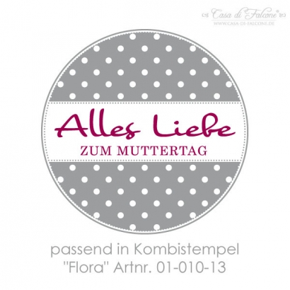 Textstempel Alles Liebe zum Muttertag