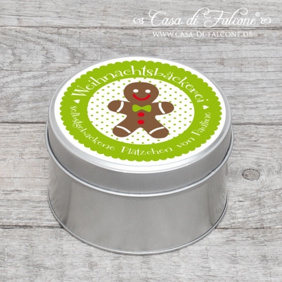 Personalisierte Dose Lebkuchenmann MIDI