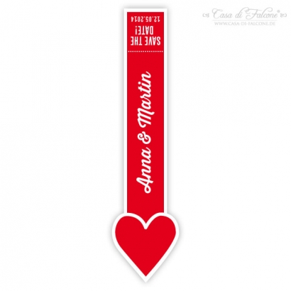 Personalisierte Verschlussetiketten Love