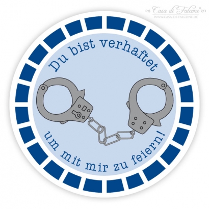 Aufkleber Handschellen