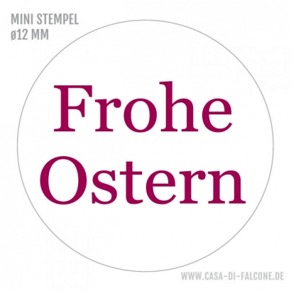 MINI Textstempel Frohe Ostern