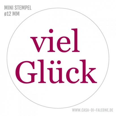 MINI Textstempel viel Glck