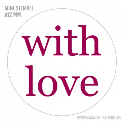 MINI Textstempel with love