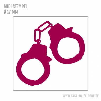 MIDI Motivstempel Handschellen
