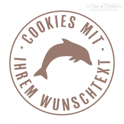 Personalisierter Keksstempel Delfin
