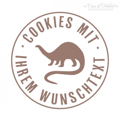 Personalisierter Keksstempel Dino