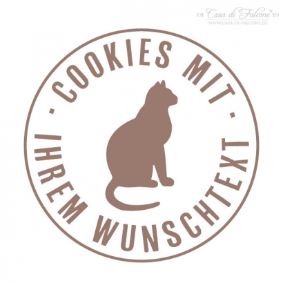 Personalisierter Keksstempel Katze