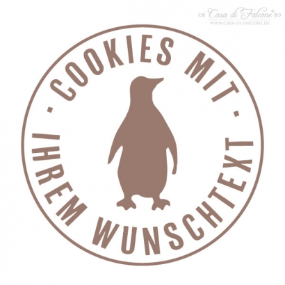 Personalisierter Keksstempel Pinguin