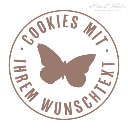 Personalisierter Keksstempel Schmetterling