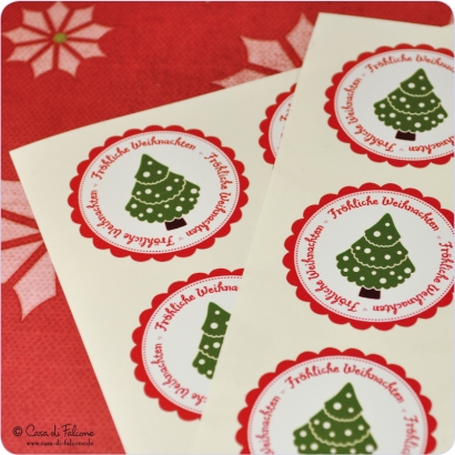 Stickerbogen Weihnachtstanne