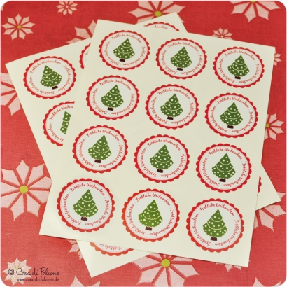 Stickerbogen Weihnachtstanne