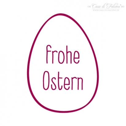 Motivstempel Osterei simple - frohe Ostern