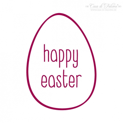 Motivstempel Osterei simple - happy easter