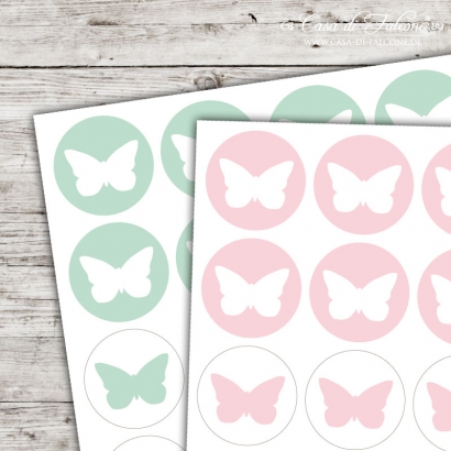 Mini Motivaufkleber Schmetterling